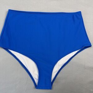 One Teaspoon Nature Boy Bottom Womens XS Super‎ Blue High Waisted Bikini Swim